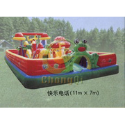 Frog inflatable amusement park